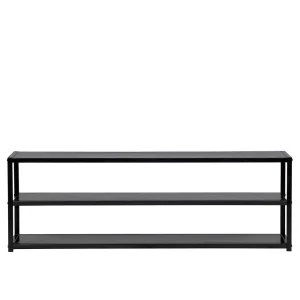 120x40x35 Cm TV Tisch In Metall Schwarz – Casa 12