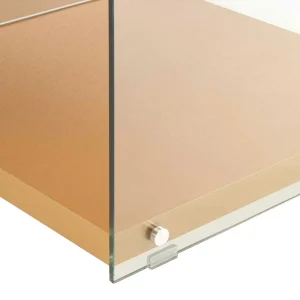 120x45x60 TV Board In Gold & Durchsichtig – Monic 18