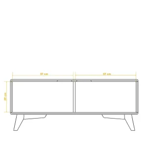 120x48x40 TV Unterschrank Mit Zwei Türen – Junola 9