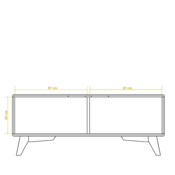 120x48x40 TV Unterschrank Mit Zwei Türen – Junola 4