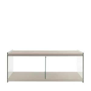 120×60 Cm TV Tisch Mit Glas Wangen – Culagan 10