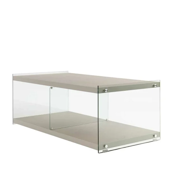 120×60 Cm TV Tisch Mit Glas Wangen – Culagan 1