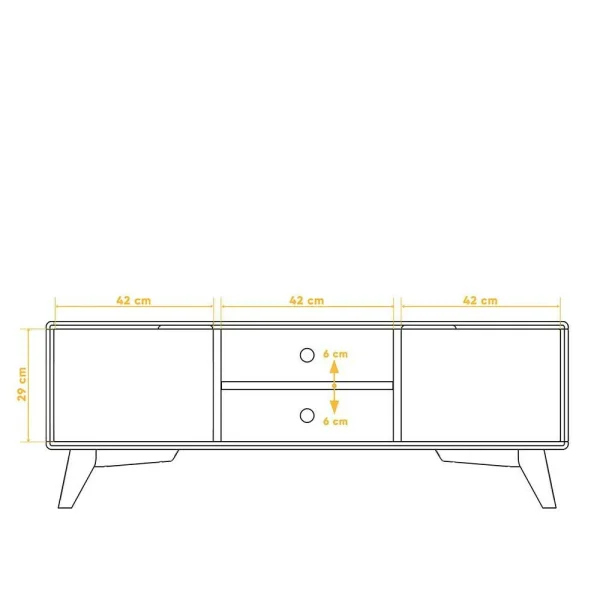 134x48x40 TV Möbel Aus Kernbuche Massivholz – Junola 4