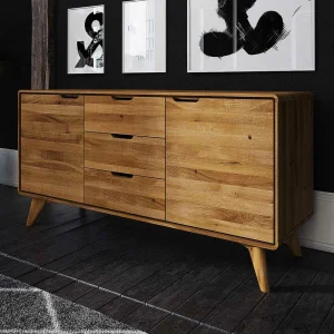 134x63x40 Holz Sideboard Aus Wildeiche – Eavy 12