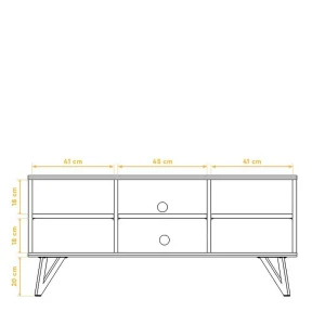 136x61x45 TV Element Aus Massiver Wildeiche – Mandirov 18