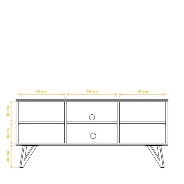 136x61x45 TV Element Aus Massiver Wildeiche – Mandirov 7