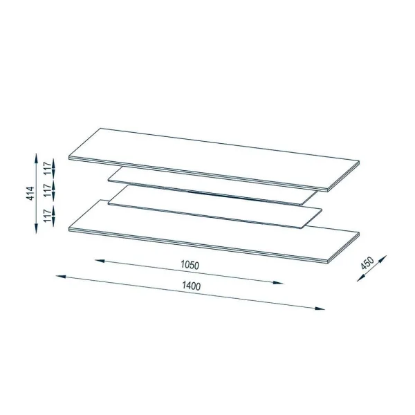 140 Cm Breites TV Rack Mit Glas – Silborca 6