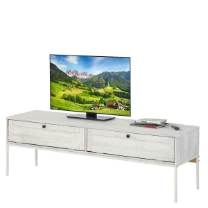 140x45x40 TV Board Aus Kiefer In Creme Weiß – Ejeliva 10