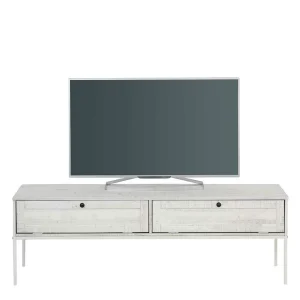 140x45x40 TV Board Aus Kiefer In Creme Weiß – Ejeliva 12