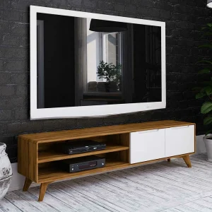 180x48x40 TV Möbel In Wildeiche & Weiß – Diesta 10