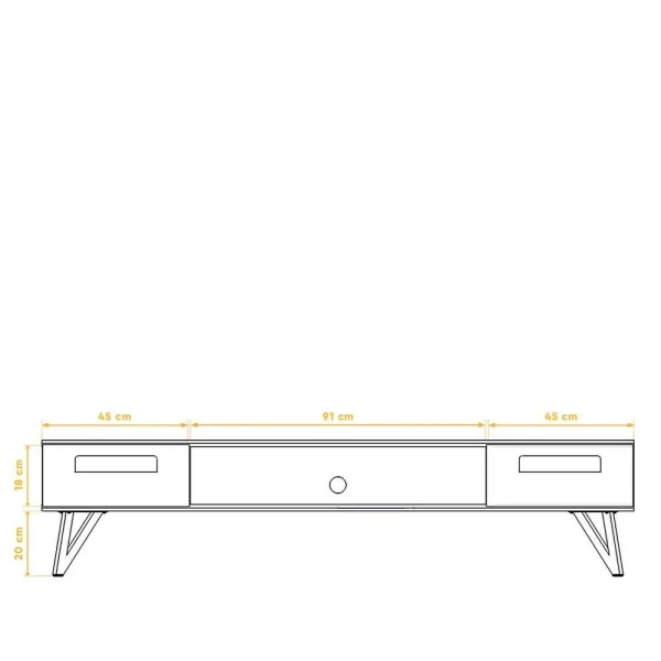 182x42x45 TV Unterschrank Aus Wildeiche – Mandirov 7