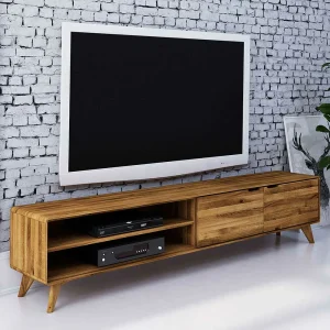 220cm Lange TV Kommode Aus Wildeiche – Eavy 10