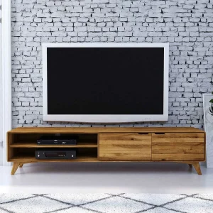 220cm Lange TV Kommode Aus Wildeiche – Eavy 12