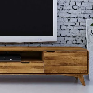 220x48x40 Massivholz TV Board In Natur Geölt – Eavy 14