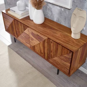 4-türiges Massivholz Sideboard 140 Cm Breit – Surin 12