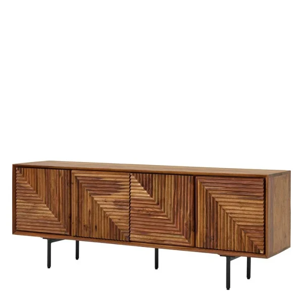 4-türiges Massivholz Sideboard 140 Cm Breit – Surin 1