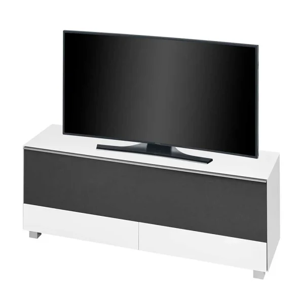 Design TV Board In Weiß & Schwarz – Asmatio 1