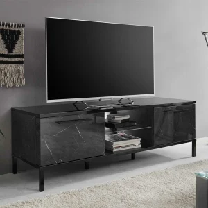 Design TV Kommode In Schwarz Marmor Optik – Cabriza 10