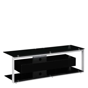 Design TV Rack In Schwarz & Grau – Lana 10