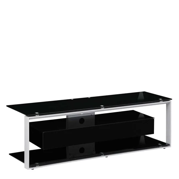 Design TV Rack In Schwarz & Grau – Lana 3