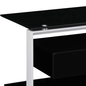 Design TV Rack In Schwarz & Grau – Lana 12