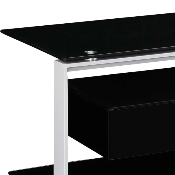 Design TV Rack In Schwarz & Grau – Lana 4