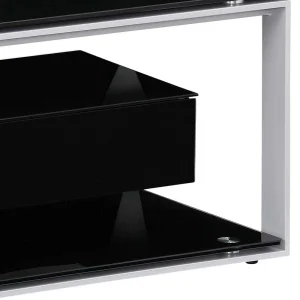 Design TV Rack In Schwarz & Grau – Lana 16