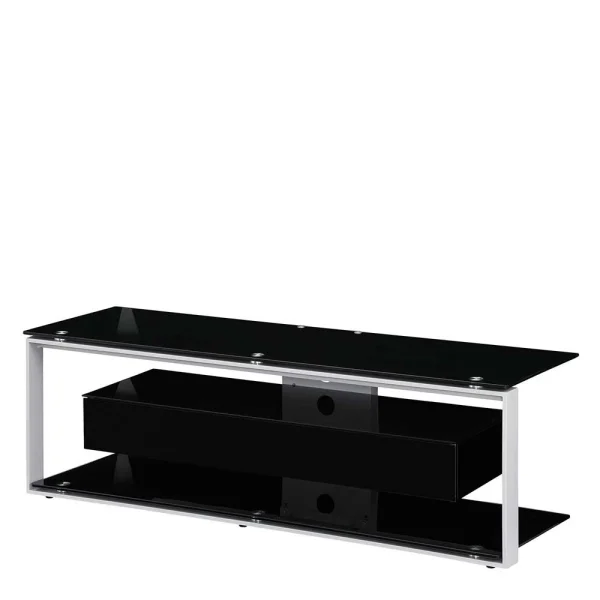 Design TV Rack In Schwarz & Grau – Lana 1