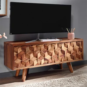 Designer TV Board Aus Sheesham Massivholz – Crabira 10