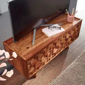 Designer TV Board Aus Sheesham Massivholz – Crabira 12