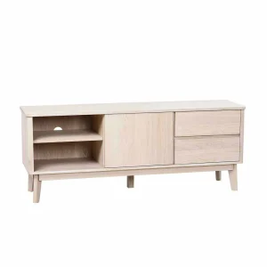 Eiche Massivholz TV Schrank In White Wash – Navassa 10