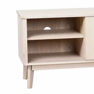 Eiche Massivholz TV Schrank In White Wash – Navassa 14