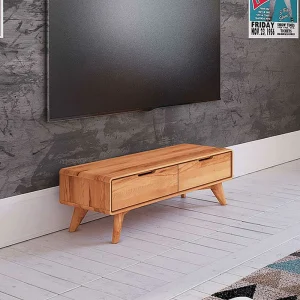 Elegantes TV Lowboard Aus Kernbuche Holz – Junola 11