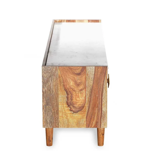 Holz Design TV Board Mit Marmor Platte – Enjiva 5