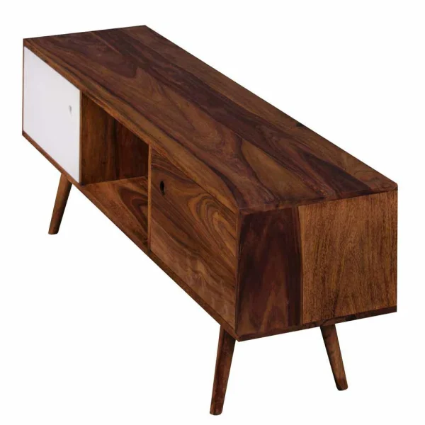 Massivholz TV Schrank Cospic Im Mid Century Stil 1