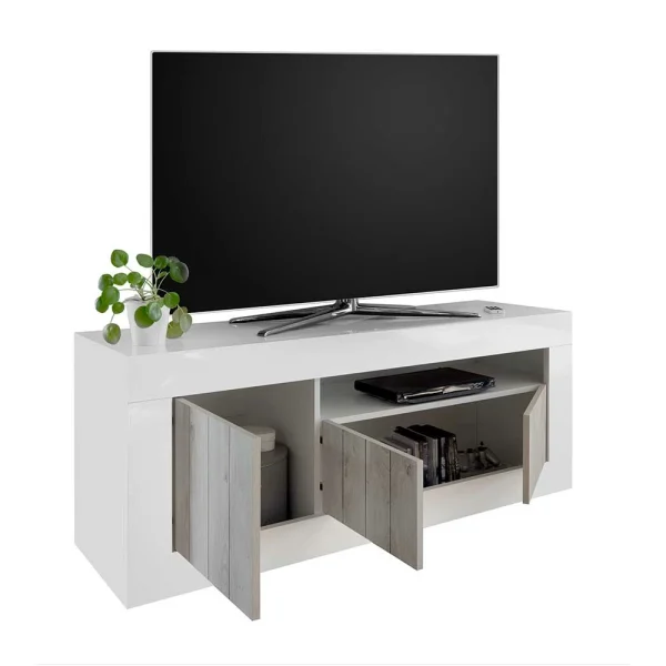 Modernes TV Lowboard Mit Fach & 3 Türen – Merenda 6