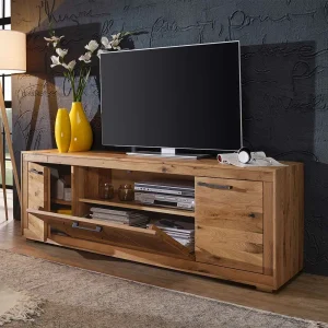 Niedriges Sideboard Troncon Aus Wildeiche Massivholz 12