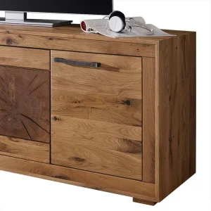 Niedriges Sideboard Troncon Aus Wildeiche Massivholz 14