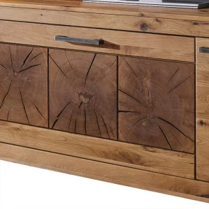 Niedriges Sideboard Troncon Aus Wildeiche Massivholz 16