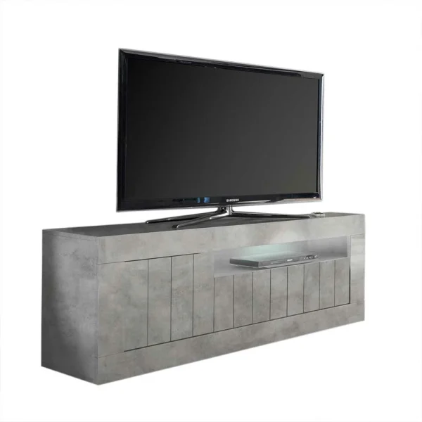 Stylisches TV Element In Dekor Beton – Emalika 1