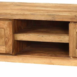 Teak TV Schrank 2-türig & 2 Fächer – Ciola 14