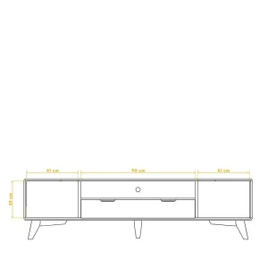 TV Lowboard Aus Kernbuche Massivholz Geölt – Junola I 9