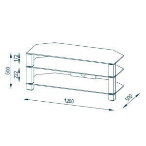 TV-Lowboard Palencia Aus Sicherheitsglas 16