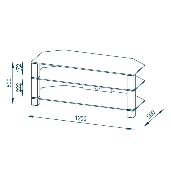 TV-Lowboard Palencia Aus Sicherheitsglas 6