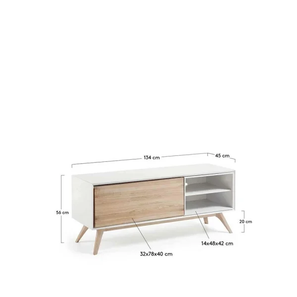 TV Lowboard Ivorino Mit Stauraum Klappe 6