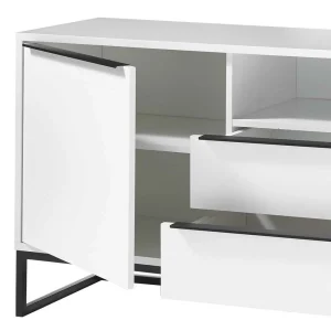 TV Phonoschrank In Weiß & Schwarz – Enkraja 16