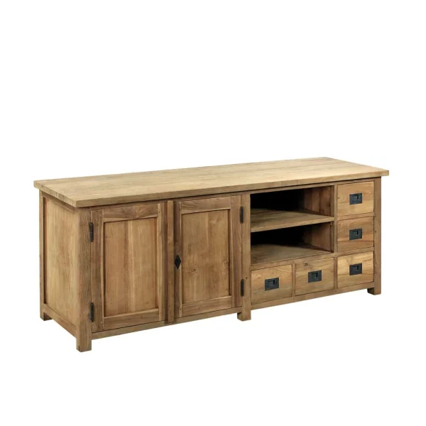 TV Unterschrank Pilica Aus Teak Massiv 1